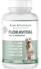 Kahu Naturals FloraVital, Probiyotik ve Prebiyotik Desteği, 60 Tablet