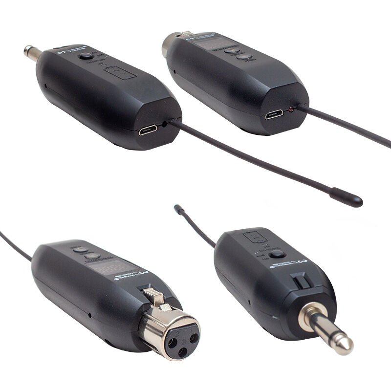 MV-19587 UHF GİTAR TİP KABLOLU MİKROFONU KABLOSUZ ÇEVİRİCİ (MİKROFON XLRLİ)
