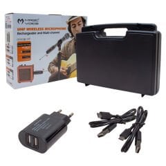 MV-19588 UHF KABLOLU MİKROFONU KABLOSUZA ÇEVİRİCİ SET (XLRLİ)