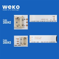 6355 35042X5 35043X5 LG INNOTEK DRT 3.0 55_A/B TYPE 115 CM BİRLEŞTİRİLMİŞ LED KODU 5 ADET LED BAR