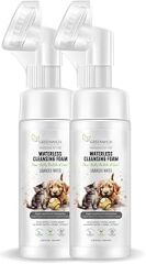Kuru Şampuan, Pati ve Vücut Temizleme Köpüğü Vegan Organik Içerikli Kedi Köpek Durulamasız Susuz, Bit Pire Kene Parazit Uzaklaştırıcı Kaşıntı Giderici*2