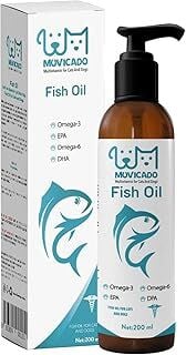 Muvicado Fish Oil - Kedi ve Köpekler İçin Omega 3 ve Omega 6 Balık Yağı Bağışıklık Sistemi 200 ML