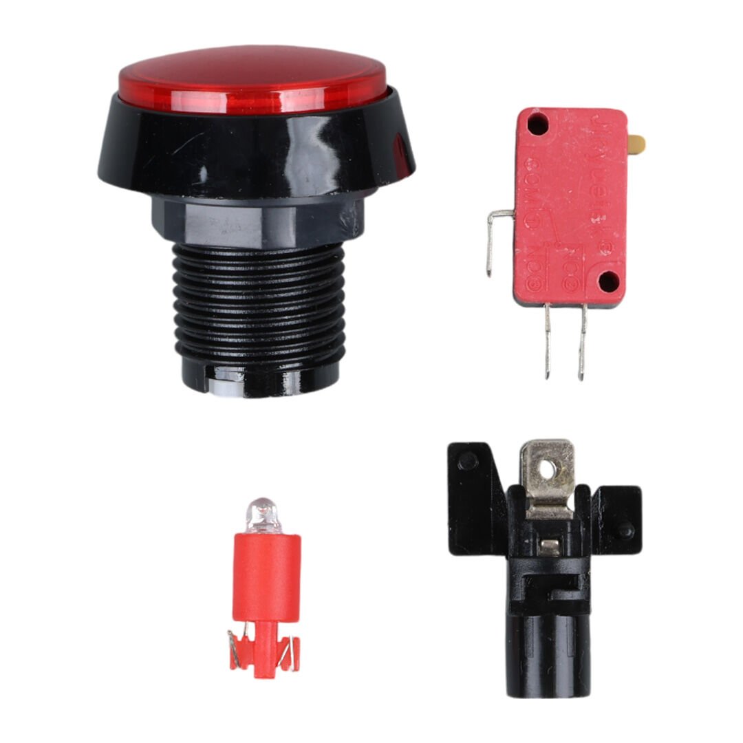 IC-180J-1 ATARİ BUTONU 12V LEDLİ KAFA ÇAPI 32MM DELİK ÇAPI 24MM