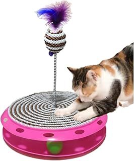Tineke Tek Katlı Eğlenceli Kedi Oyuncağı Ve Tırmalama (KAHVERENGİ)