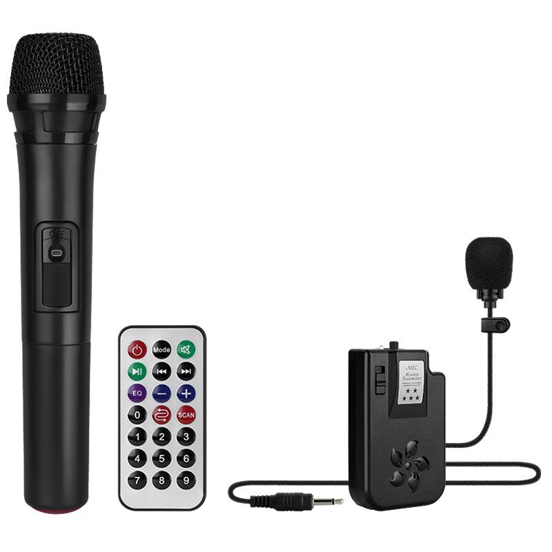 MV-2016 VHF EL+YAKA MİKROFONLU USB+SD+BT SEYYAR ANFİ