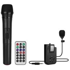MV-2016 VHF EL+YAKA MİKROFONLU USB+SD+BT SEYYAR ANFİ