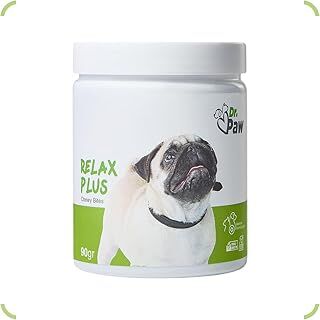 Dr. Paw Relax Plus - Küçük Irk Köpekler için Glütensiz ve Şekersiz Rahatlatıcı Çiğnenebilir Tablet (60 adet, 90 gr)
