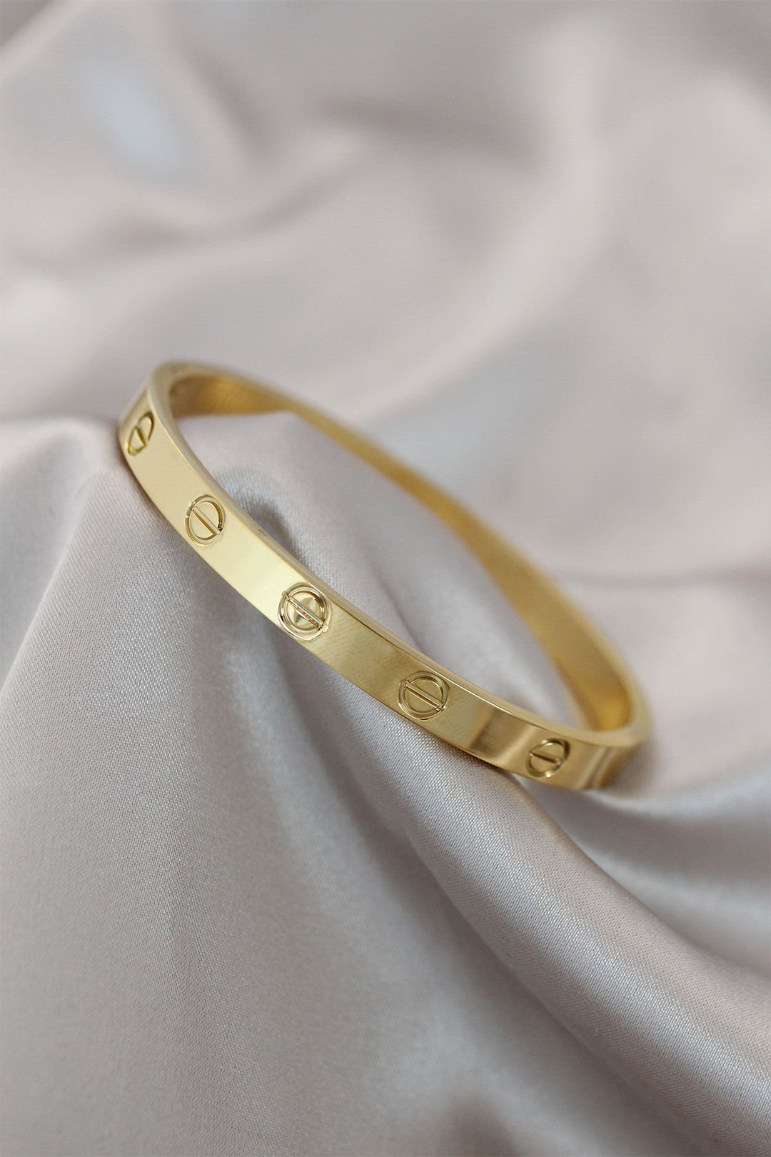 Çelik  Gold Renk Cartier Bileklik