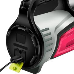 JS-881A ŞARJLI LEDLİ UZUN MENZİLLİ KAMP TİPİ ÇOK FONKSİYONLU IŞILDAK FENER