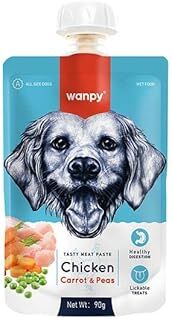 Wanpy Taze Tavuk Etli Havuçlu Köpek Et Ezmesi 90gr