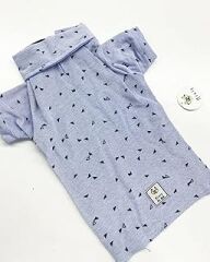 MİNİŞ - Evcil Hayvanlar İçin Mavi Polo T-Shirt L