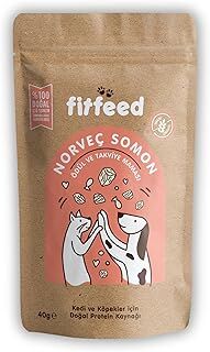 fitfeed Freeze-Dried Çiğ Norveç Somon Kedi ve Köpek Ödülü 40g