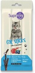 Supreme Cat Sticks Kuzu Etli ve Yaban Mersinli Kedi Ödül Çubukları 3x5gr