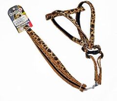 EuroDog Köp.Uztm+Göğüs Tasması Leopar 15mm 120cm