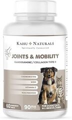 Kahu Naturals Joints&Mobility, Glukozamin, Kondritin, Kolajen, Kedi ve Köpek, 60 Tablet