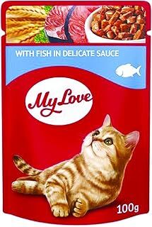My Love Soslu Balık Etli Pouch Kedi Maması, 100Gr, 24 Adet