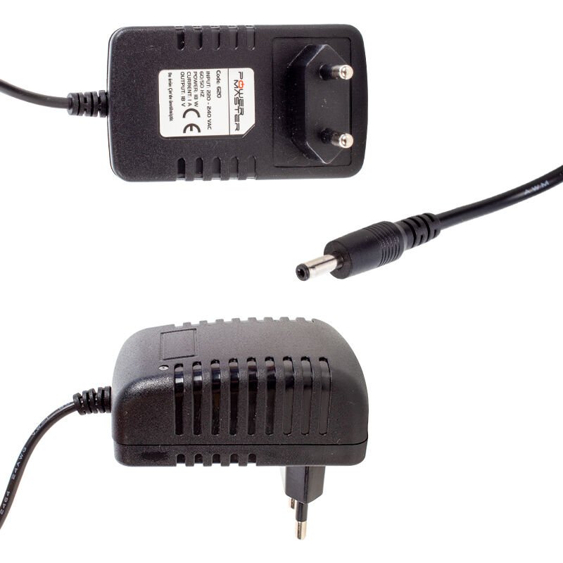 PM-620 18 VOLT - 1 AMPER 3.5*1.35 MM UÇLU PLASTİK KASA PRİZ TİPİ ADAPTÖR