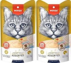 Wanpy Karışık Sıvı Kedi Ödülü RA-Mİ x (25 x 14 gr) X 2 Adet