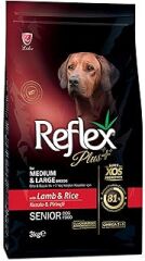 Reflex Plus Büyük Orta Irk Kuzulu Yaşlı Köpek Maması 3 kg