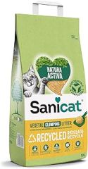 Sanicat Natura Activa Çam Peleti Bitkisel Topaklanan Kedi Kumu 10L