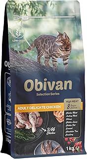 Obivan Selection Delicate Düşük Tahıllı Tavuk Etli Yetişkin Kedi Maması 1 Kg x 6 Adet