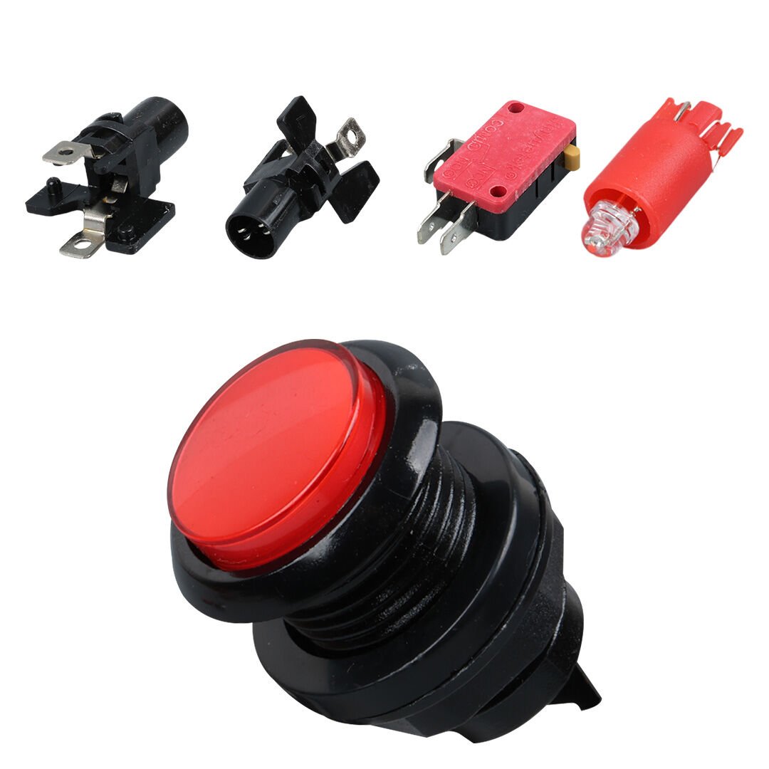 IC-180J-1 ATARİ BUTONU 12V LEDLİ KAFA ÇAPI 24MM DELİK ÇAPI 24MM