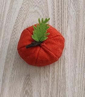 Elma - Kedi Naneli (Catnipli) & Kedi Zilli Kedi Oyuncağı - Kedi Yastığı - Dino Pet Toy