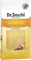 Dr.Sacchi Düşük Tahıllı Tavuklu Yetişkin Kedi Maması 10kg
