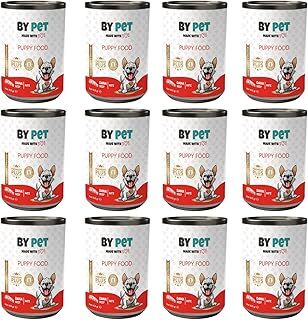 bypet Yavru Köpekler İçin Dana Etli Konserve Yaş Mama 415 gr x 12 Adet