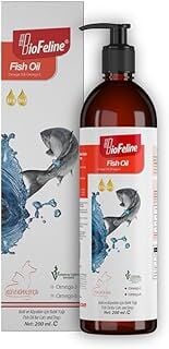 Biofeline Fish Oil ve Omega 3 ve 6 İçerikli Balık Yağı ve Kedi ve Köpekler İçin Tüy ve Genel Sağlık Destekleyici