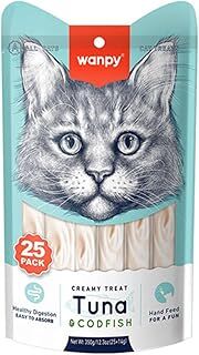 Wanpy Ton&Morina Balıklı Krema Kedi Ödülü 14 Gr X 25 Adet