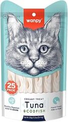 Wanpy Ton&Morina Balıklı Krema Kedi Ödülü 14 Gr X 25 Adet