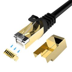 PMCAT710 10 METRE SİYAH CAT7 KABLO
