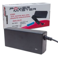 PM-12232 24 VOLT - 1.5 AMPER 5.5*2.5 MM UÇLU PLASTİK KASA MASAÜSTÜ ADAPTÖR