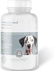 Dodonut NaturaFlora Köpek Probiyotik ve Prebiyotik Besin Takviyesi, 60 Tablet
