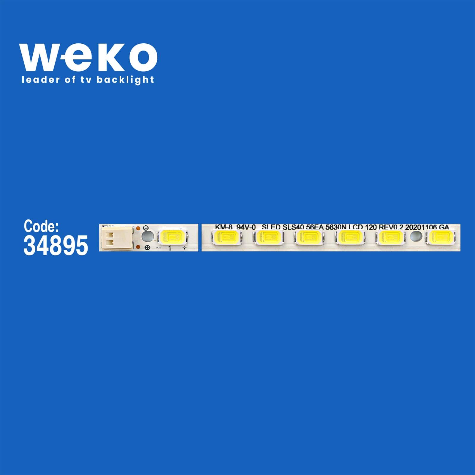 5806 34895X4 SLED SLS40_56EA_5630N LCD 120 REV0.2 GA 4 ADET LED BAR (56LED)