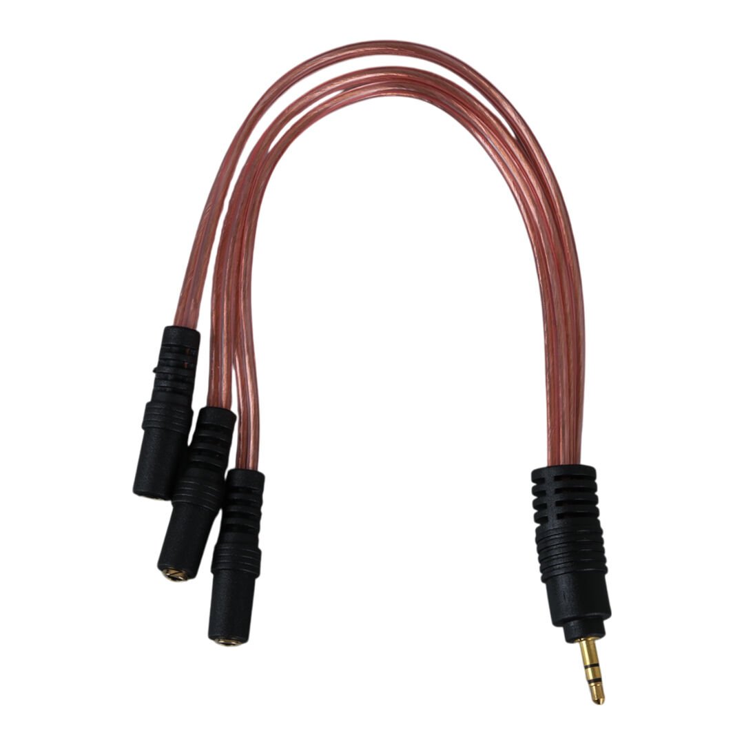 3.5 mm Erkek - 3 x 3.5 mm Dişi Stereo 5+1 Kablo