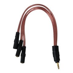 3.5 mm Erkek - 3 x 3.5 mm Dişi Stereo 5+1 Kablo