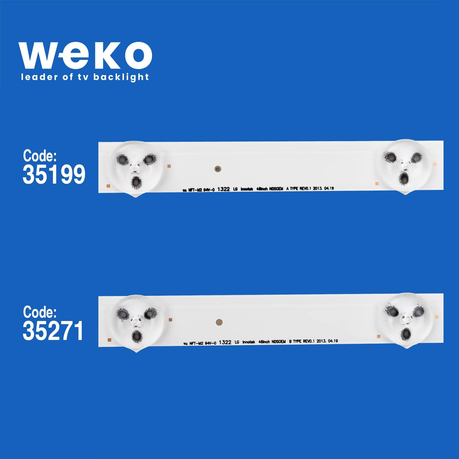 5144 35199X5 35271X5 LG INNOTEK 46INCH NDSOEM 10 ADET LED BAR