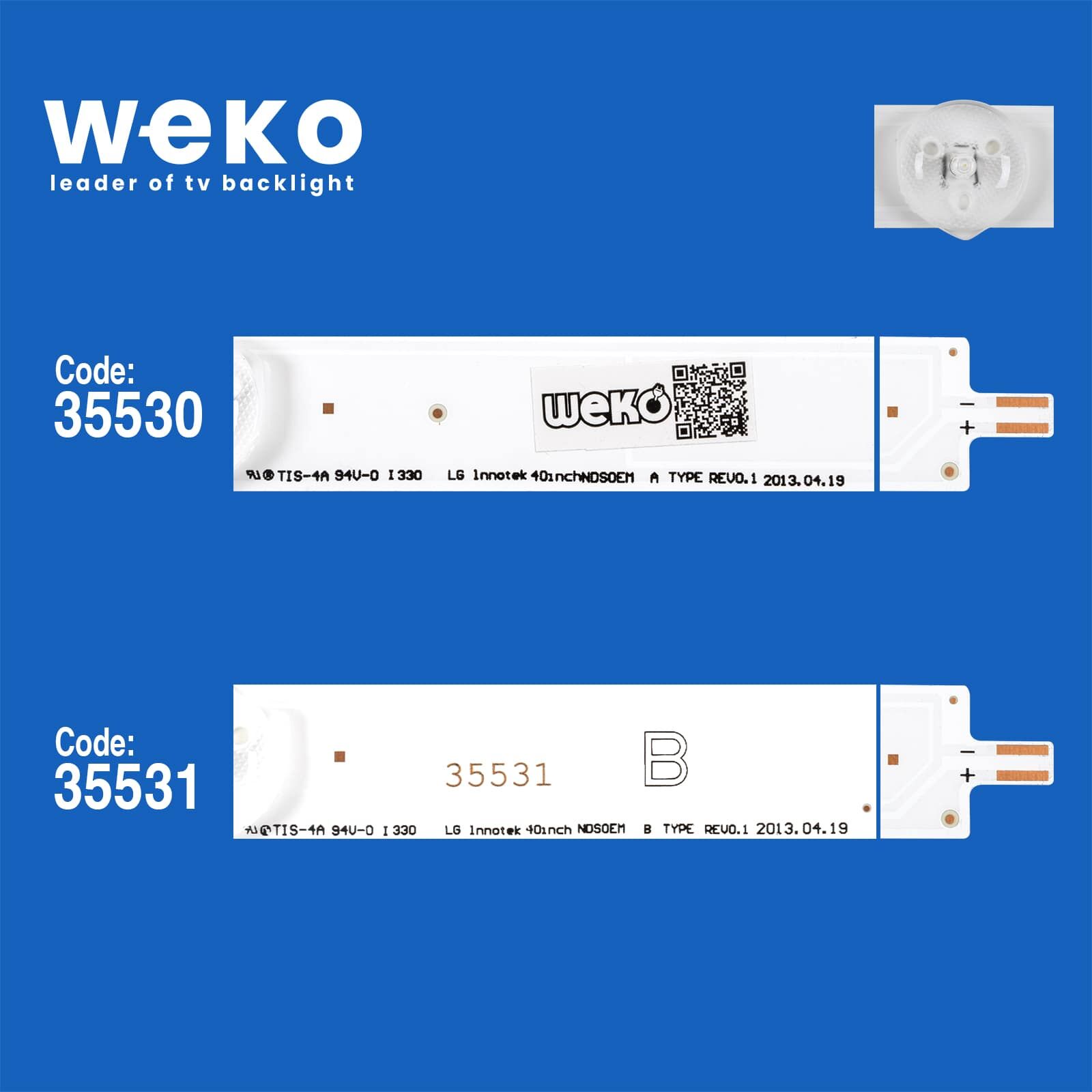 5181 35530X5 35531X5 LG INNOTEK 40INCH NDSOEM 10 ADET LED BAR (38CM)