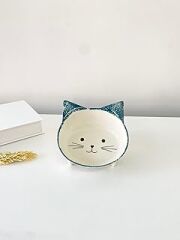 Seramik Kedi ve Köpek Mama Su Kabı KKSMK03000 (Yeşil)