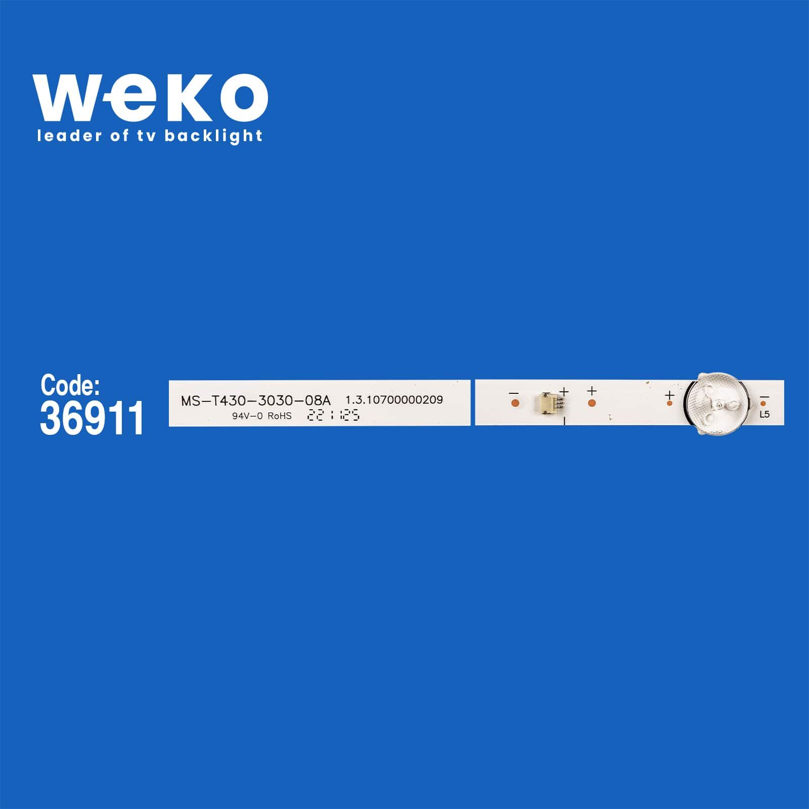 6207 36911X3 MS-T430-3030-08A SW-LE486558   3 ADET LED BAR