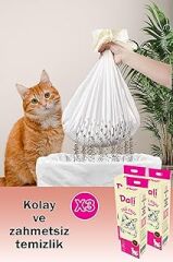 Dali Pet Kedi Kumu Filtresi, Elekli Filtre, Kokusuz – Kedi Tuvaleti Temizleme Filtresi, Kedi Bakım, Kolay ve Zahmetsiz Temizlik, Kapalı ve Açık Tuvaletler için Uyumludur 3’lü Paket