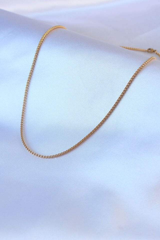 316L Çelik Gold Renk Erkek Kolye