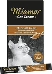 Miamor Cream Ciğerli Tamamlayıcı Ek Besin ve Kedi Ödülü 6x15 Gr
