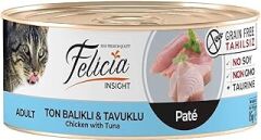 Felicia Tahılsız 85 gr Ton Balıklı-Tavuklu Kıyılmı ş Kedi Maması