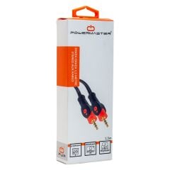 3.5 MM ERKEK/ERKEK 1.5 METRE KUTULU STEREO AUX KABLO