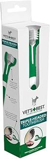 Vet's Best köpekler için 3 başlıklı diş fırçası